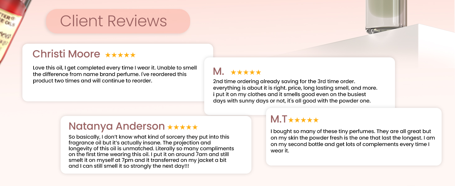 MOBETTER FRAGRANCE OILS Baby Powder Perfume Oil Roll-On for Women & Men  Long Lasting Alcohol-Free Body Oil with Sweet Powdery Scent  Travel Size, Soft Baby Powder Fragrance