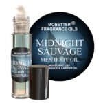 MOBETTER FRAGRANCE OILS Midnight Savage Men Cologne Body Oil 1/3 oz roll on Glass Bottle, notes are Calabrian bergamot and Pepper, Long Lasting, Travel Size
