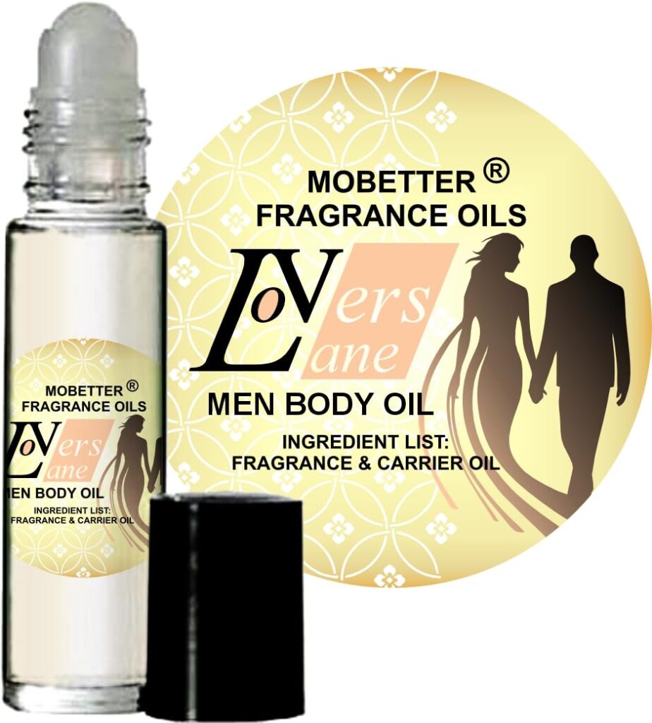 MOBETTER FRAGRANCE OILS Lovers Lane Men Cologne Body Oil 1/3 oz roll on Glass Bottle
