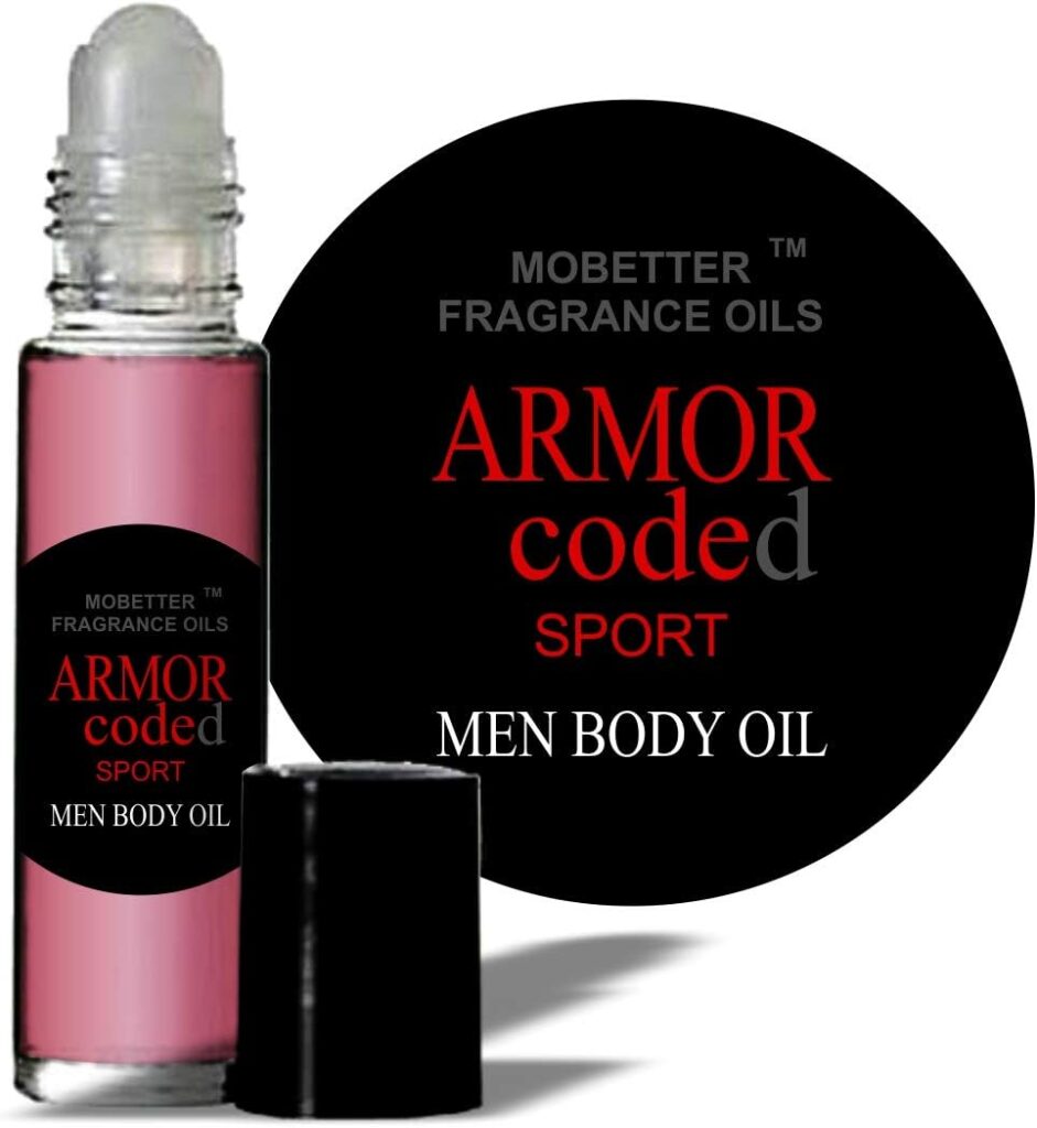 Armor Coded Sport Cologne Fragrance Body Oil for Men by Mobetter Fragrance Oils