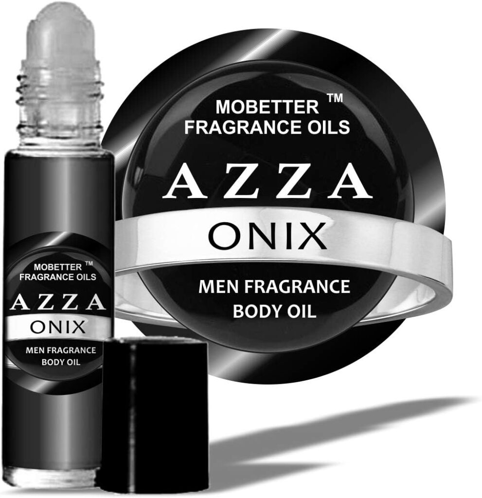 AZZA Onix Men Cologne Body Oil 1/3 oz roll on Glass Bottle by Mobetter Fragrance Oils
