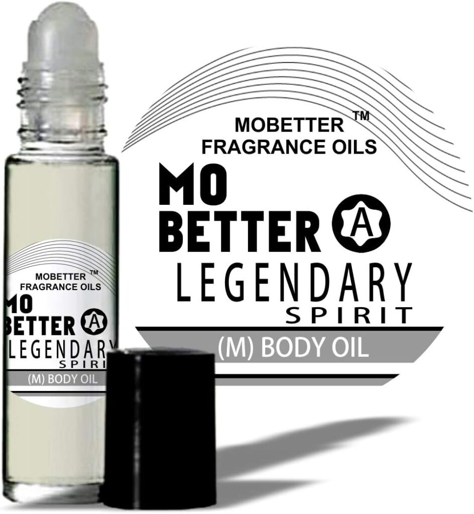 A Legendary Spirit Men Cologne Body Oil 1/3 oz roll on Glass Bottle by Mobetter Fragrance Oils