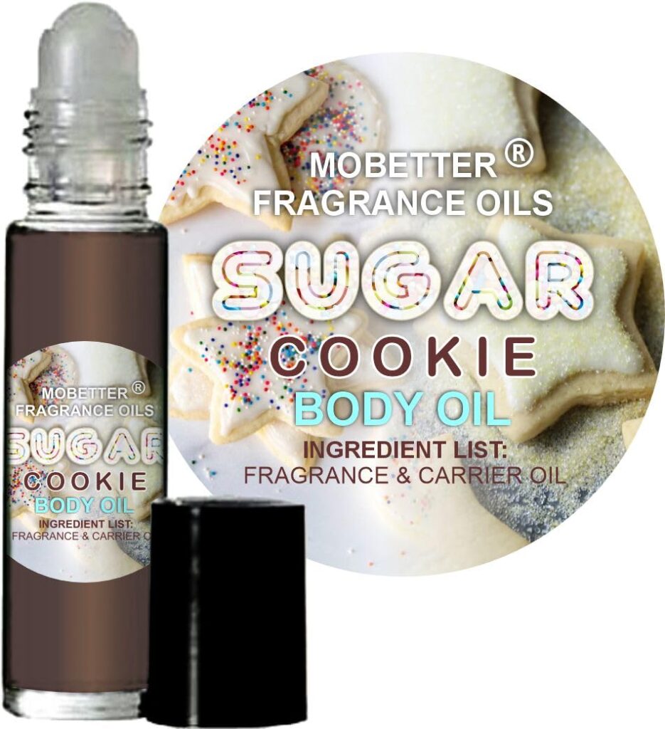 MOBETTER FRAGRANCE OILS Sugar Cookies Fragrance Body Oil Perfume, long lasting sweet, travel size