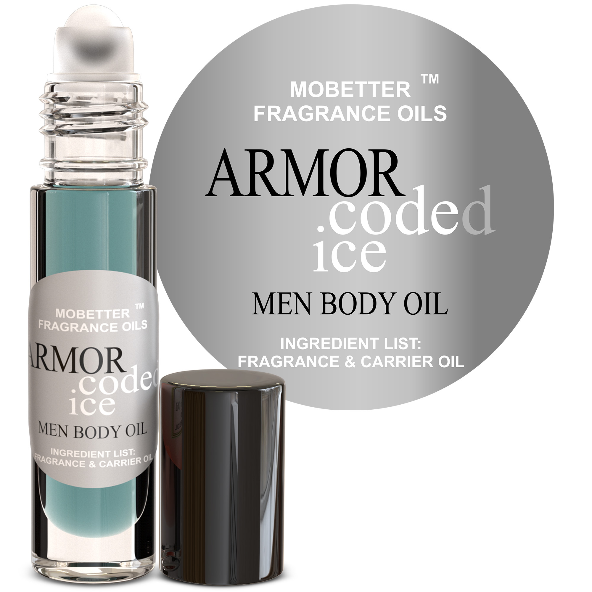 B08634CCWG.MAIN Armor Coded Ice Cologne Fragrance Body Oil for Men - Image 1