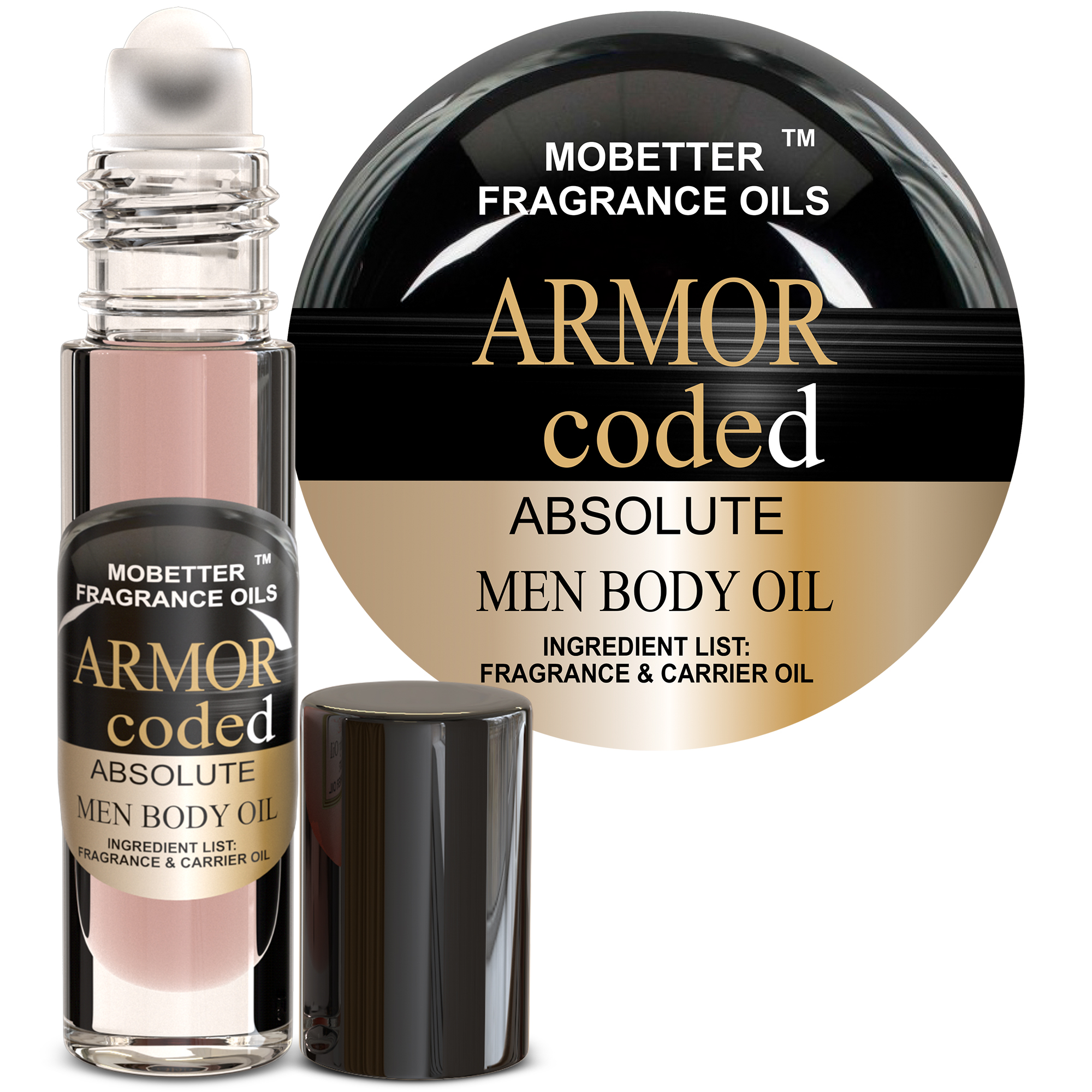 B097KKNW43.MAIN Armor Coded Absolute Cologne Fragrance Body Oil for Men - Image 1