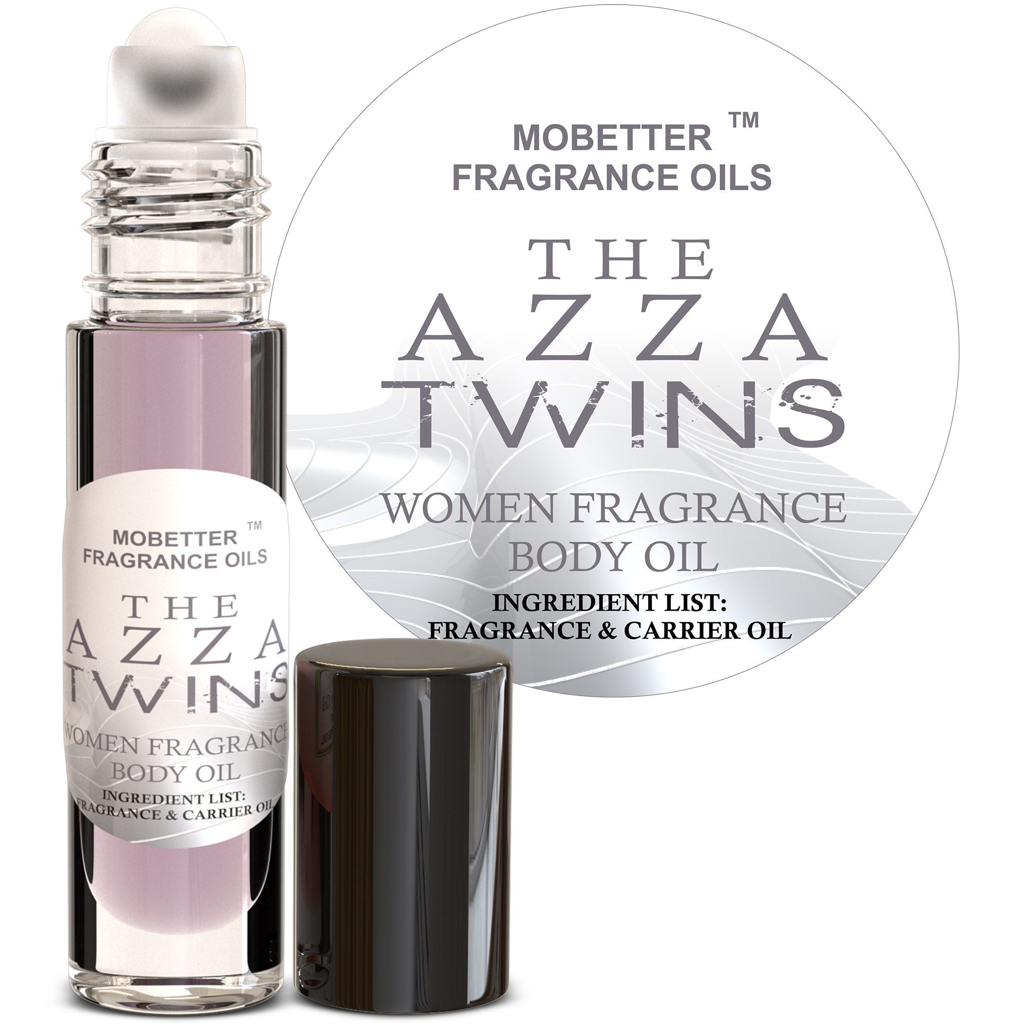 B09DXPV9SM.MAIN The Azza Twins Women Perfumed Fragrance Body Oil - Image 1