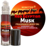 Red Egyptian Musk Body Oil 0.33 Oz Roll On Glass Bottle