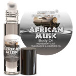 African Musk Body Oil 0.33 Oz Roll On Glass Bottle