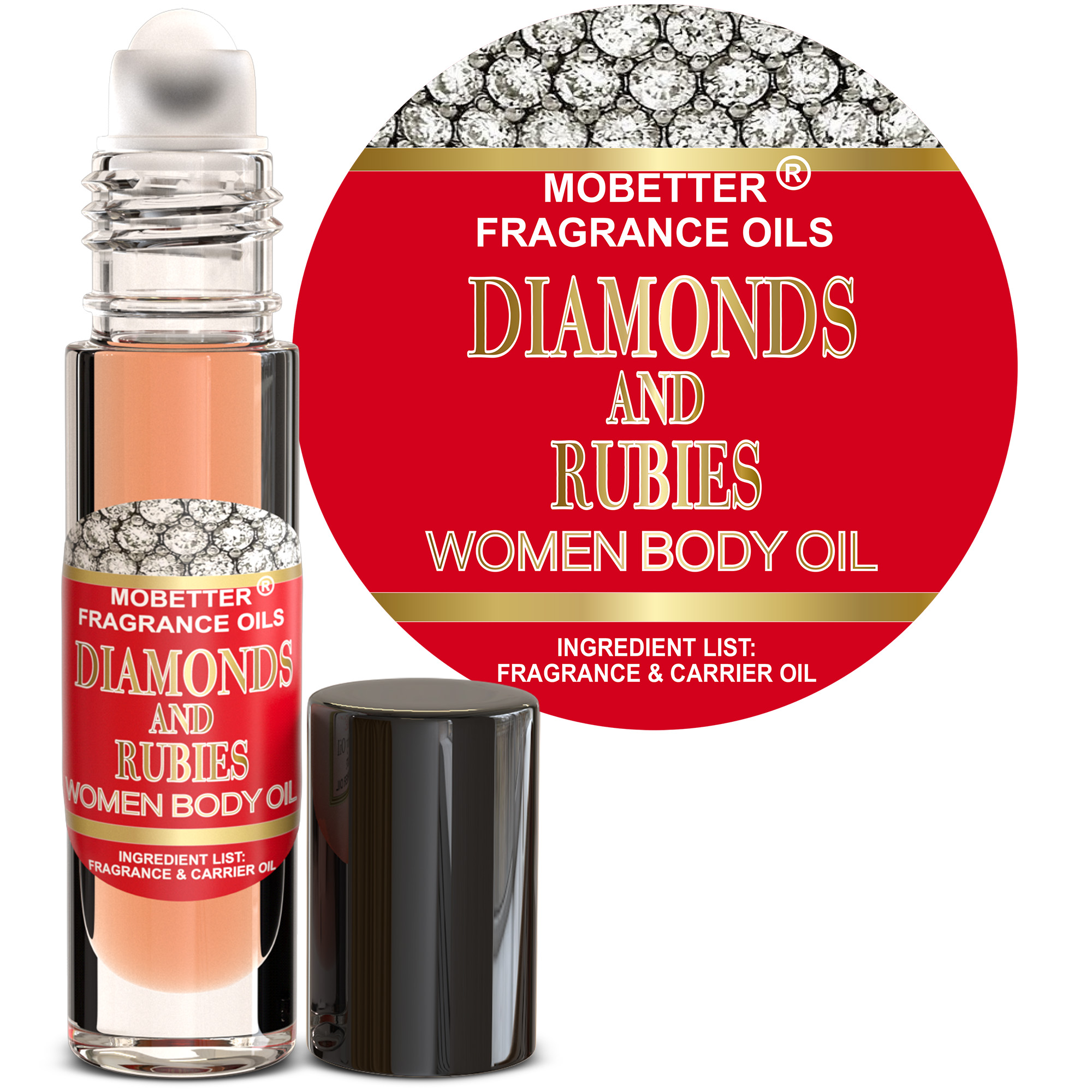 B0C2FLZWDL.MAIN Our Impression of Diamonds and Rubies for Women Body Oil - Image 1