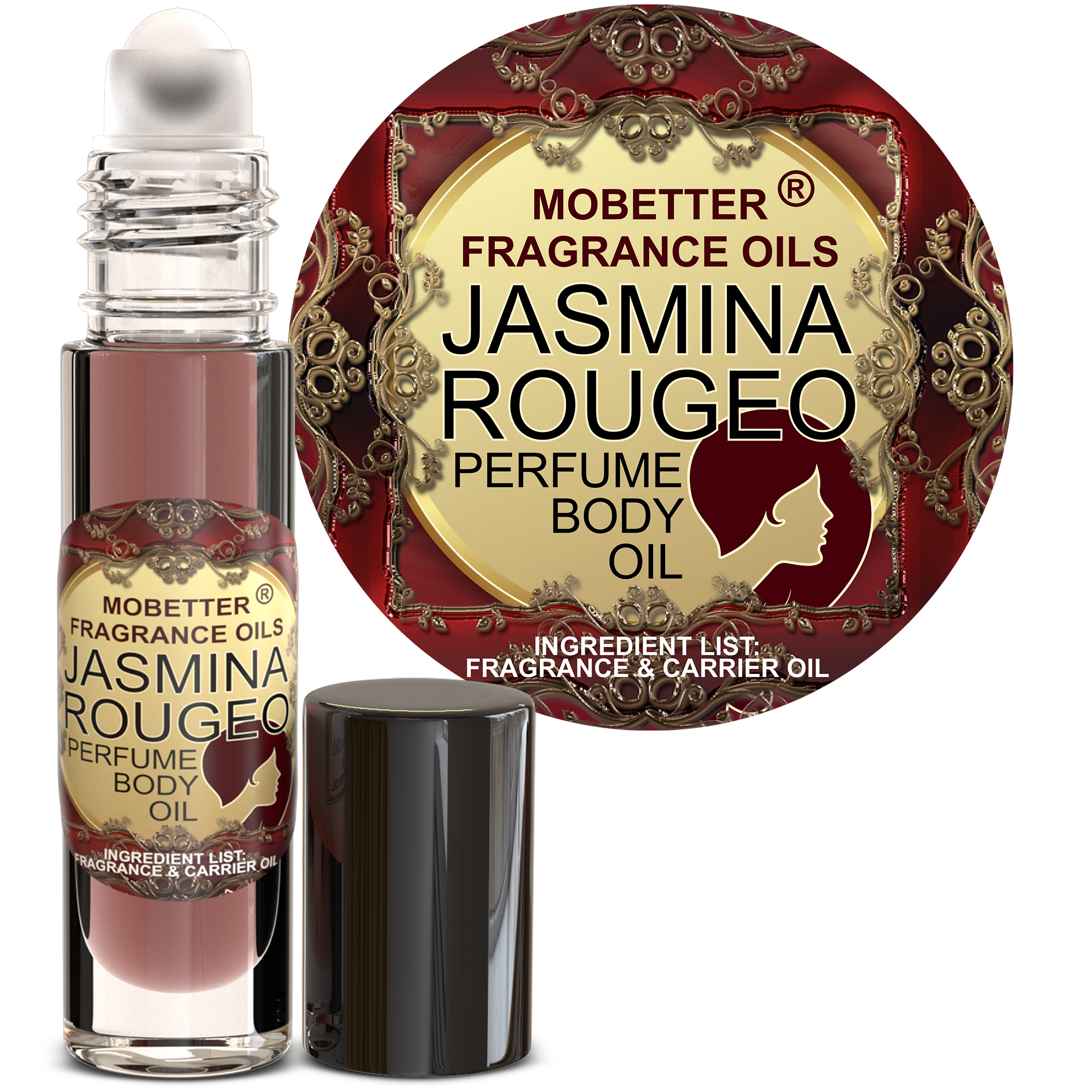 B0C3Z299HS.MAIN Jasmina Rougeo Perfume Women Fragrance Body Oil - Image 1