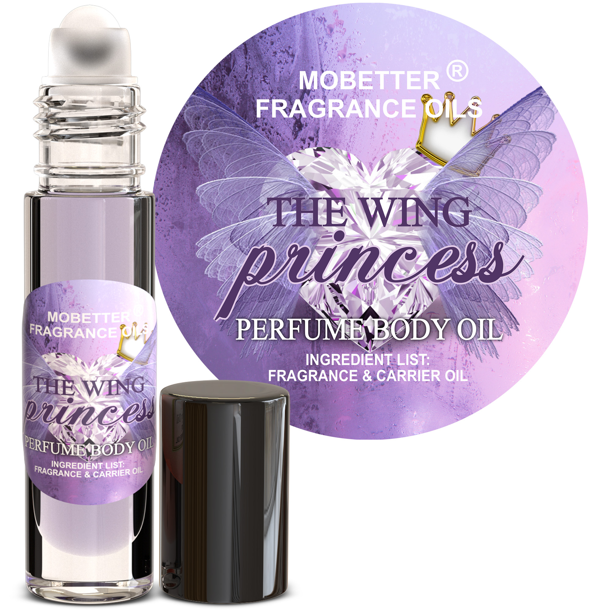 B0D49GKVB5.MAIN The Wing Princess Women fragrance Body Oil - Image 1