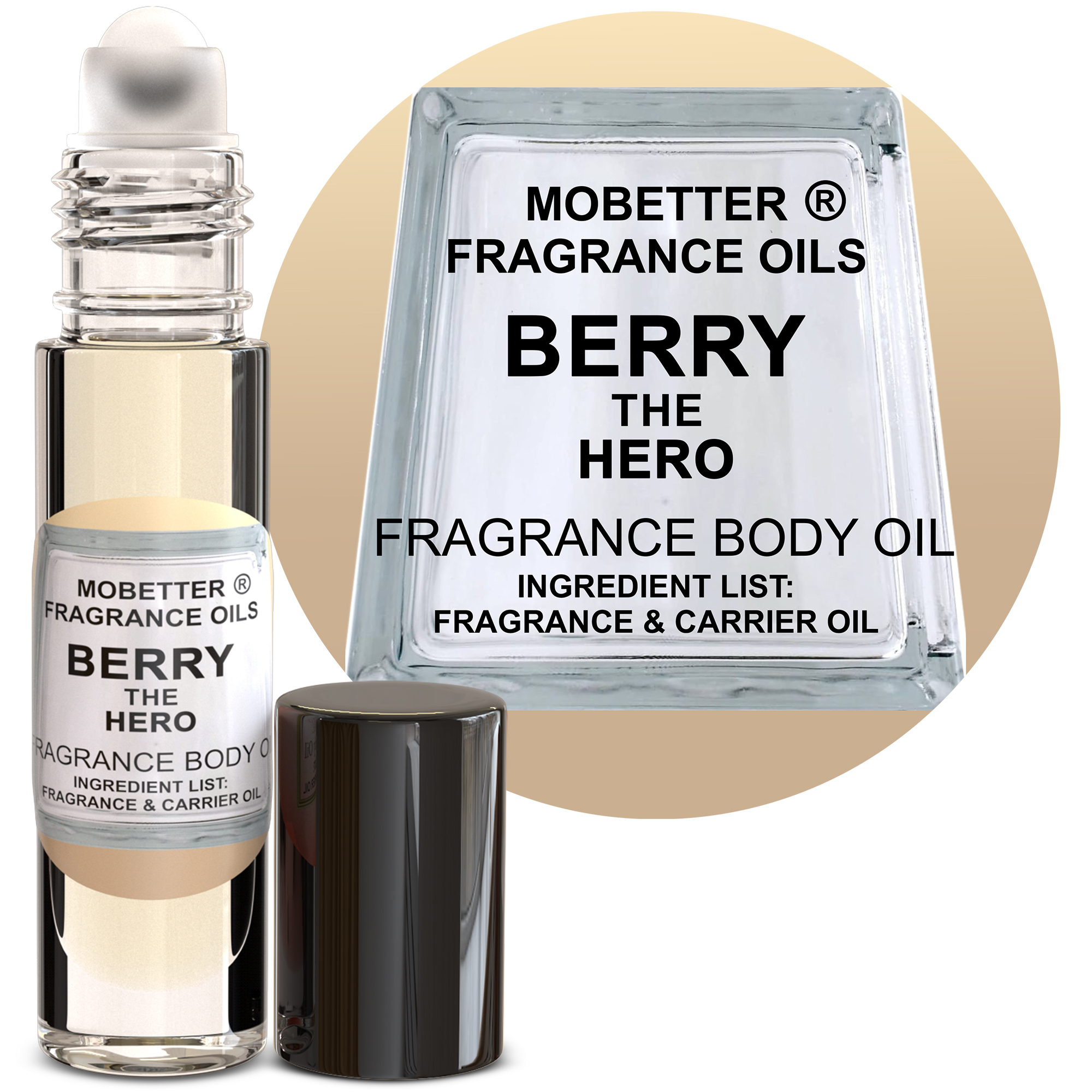 B0D87QN3M6.MAIN Berry The Hero Men Fragrance Body Oil - Image 1