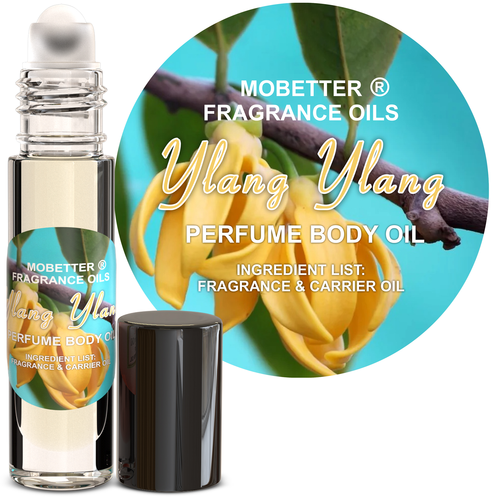 B0D8QY3T69.MAIN Ylang Ylang Perfume Fragrance Body Oil - Image 1