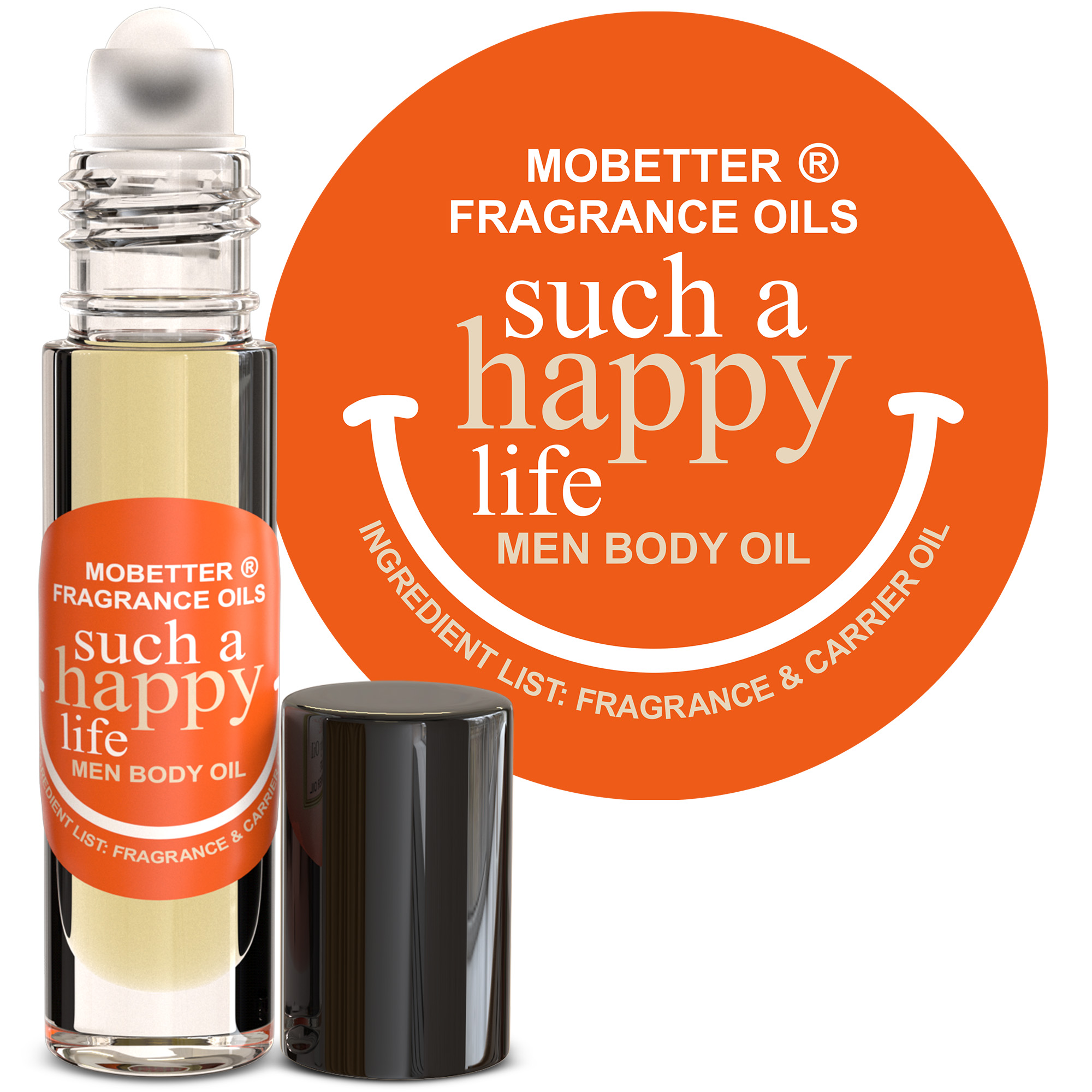 B0D8RYCTXC.MAIN Such a Happy Life Men Perfume Fragrance Body Oil - Image 1