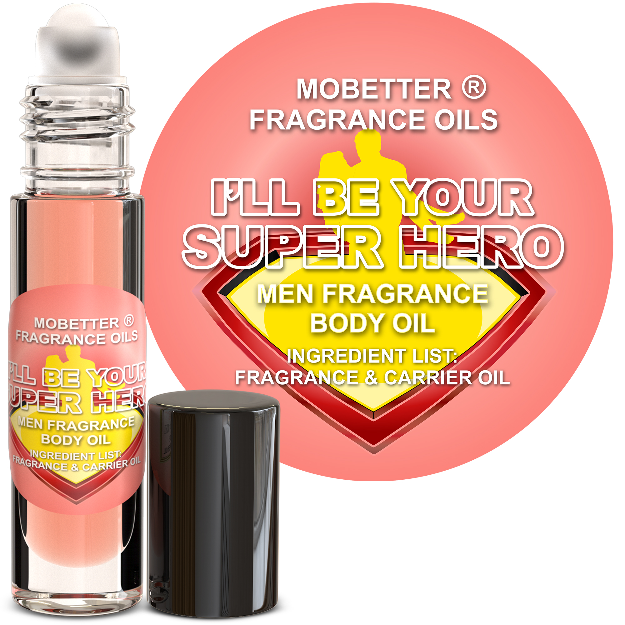 B0D8V9GZNB.MAIN I'll Be Your Super Hero Men Fragrance Body Oil - Image 1