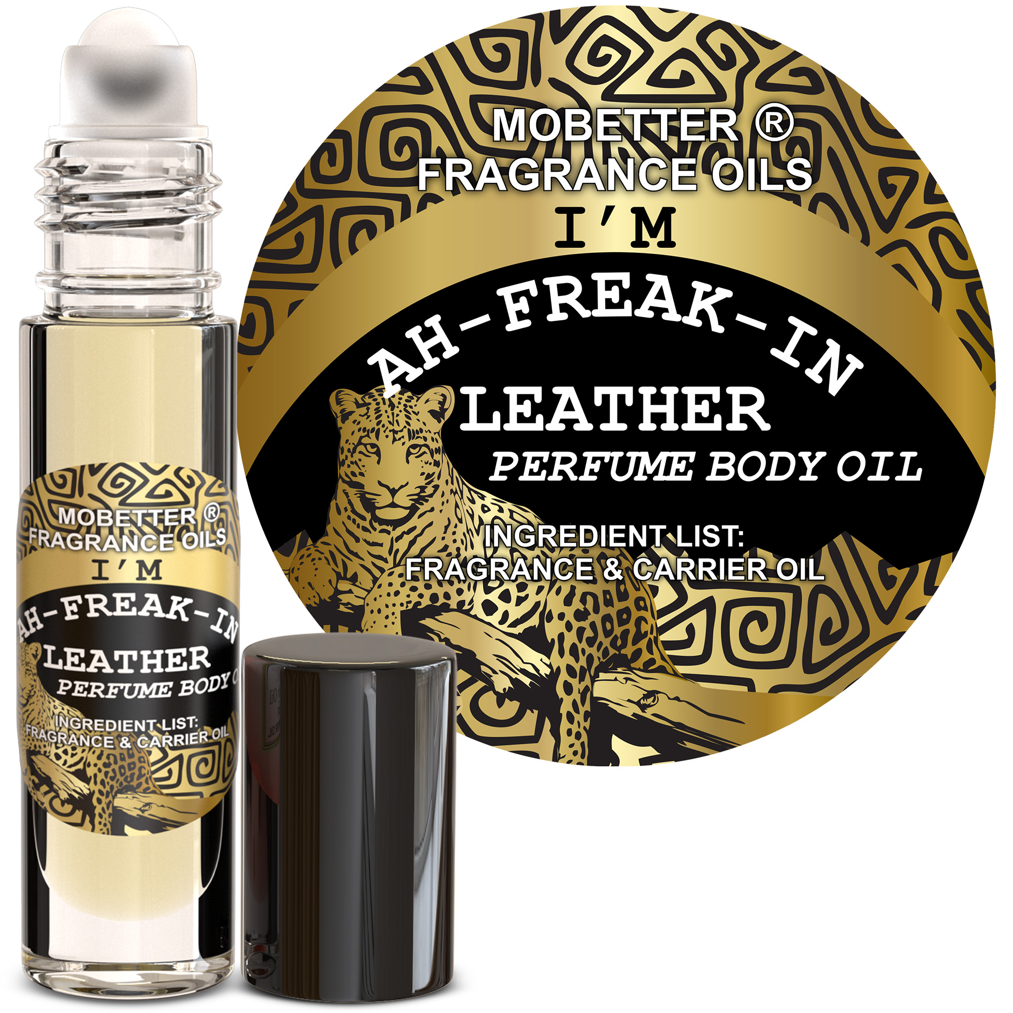 B0H46MW8SM.MAIN I'm Ah-Freak-In Leather Fragrance Perfume Body Oil - Image 1