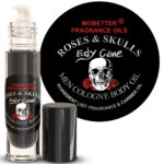 Edy Cane Roses & Skulls Men Cologne Body Oil