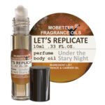 Let's Replicate Under the Stary Night Perfume Body Oil, Unisex, Oriental Woody fragrance for women and men, oud and amber, Travel Size, Long Lasting, Inspired by Under The Stars