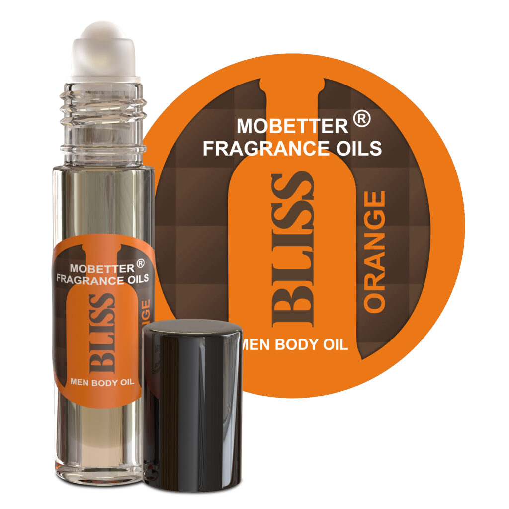 MOBETTER FRAGRANCE OILS Bliss Orange Men Cologne Body Oil 1/3 oz roll on
