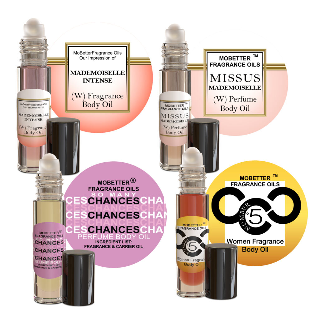 MOBETTER FRAGRANCE OILS Designer Influence Women Perfume Dupes Set Body Oil, Uncut, Travel Size