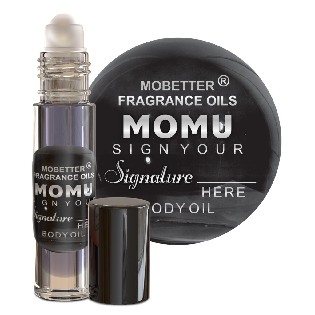 MOBETTER FRAGRANCE OILS MOMU Sign Your Signature Here Men Cologne Body Oil 1/3 oz roll on Glass Bottle