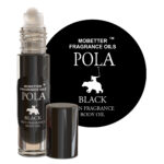 Pola Black Cologne Fragrance Body Oil for Men, Woody Aromatic, Long Lasting, Travel Size, Inspired by Polo Black