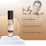 Flannel With Shades of Grey & Cherry Men Fragrance Body Oil - Image 4