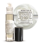 Flannel With Shades of Grey and White Rose Men Fragrance Body Oil
