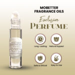 Flannel With Shades of Grey and White Rose Men Fragrance Body Oil - Image 3