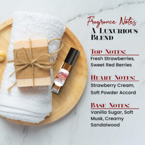 Powdered Strawberries Fragrance Body Oil for Unisex - Image 4