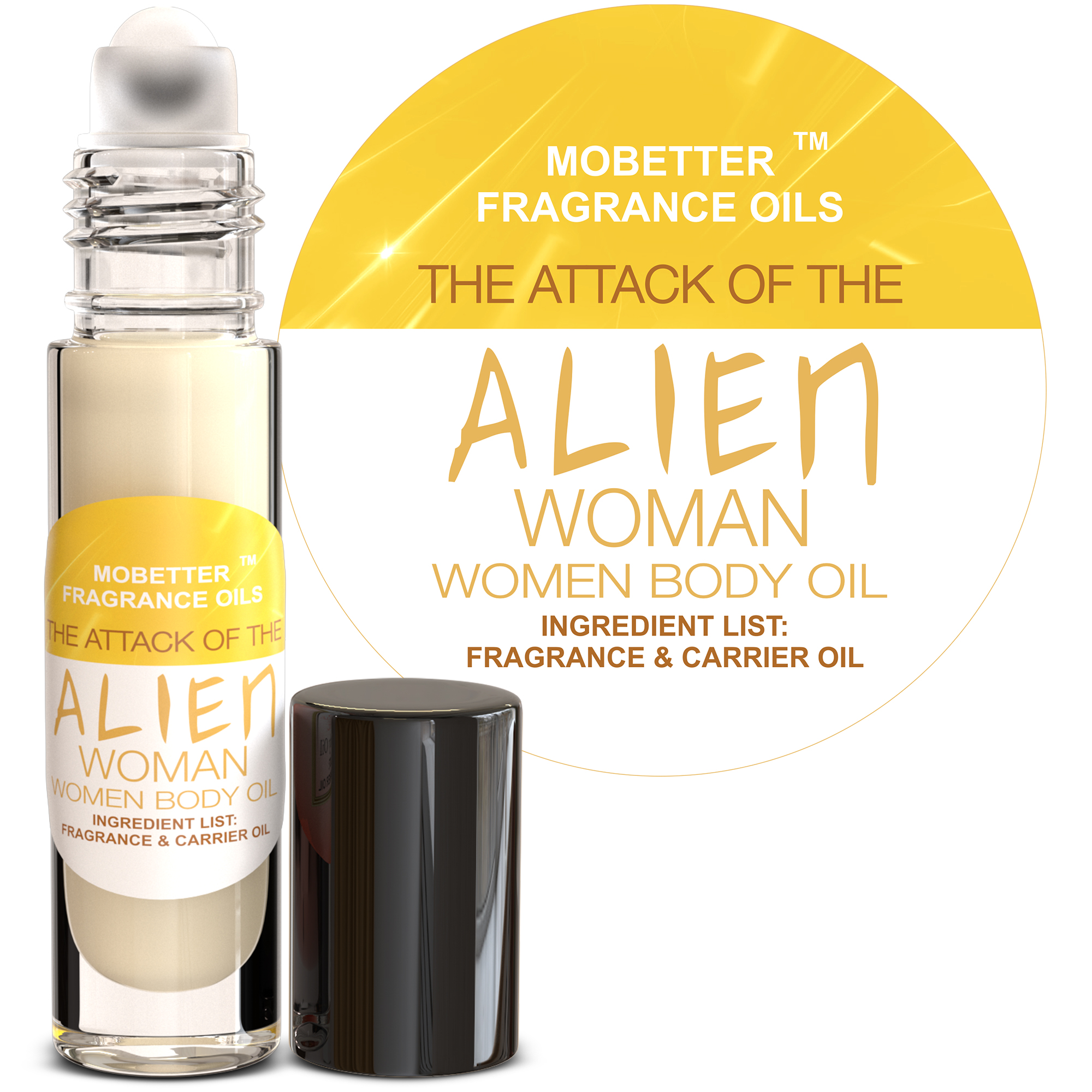 B0FFKBCV9N.MAIN Attack of the Alien Woman Women Perfumed Fragrance Body Oil - Image 1