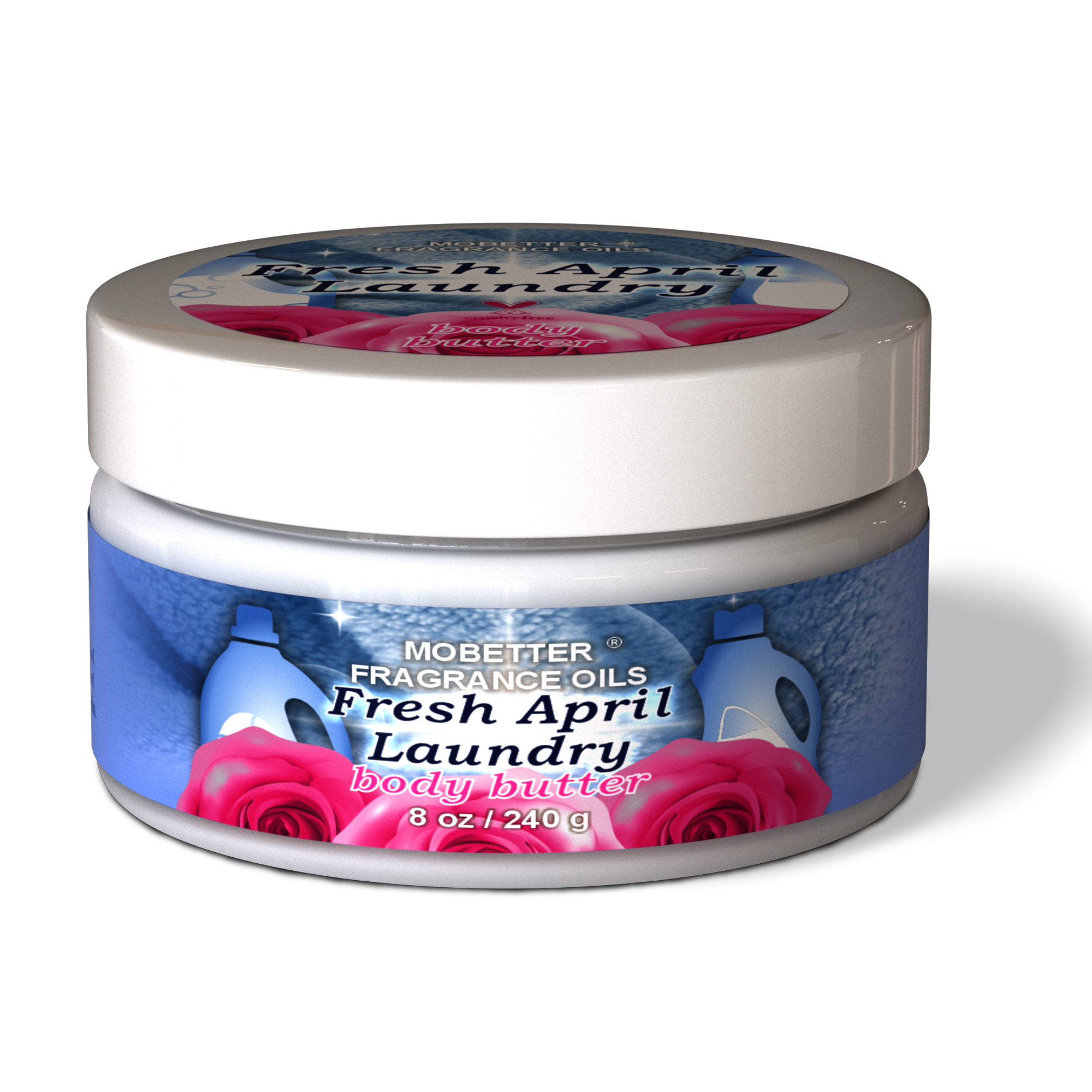 B0HDR1LDQP.MAIN Fresh April Laundry 8 Oz Body Butter for Unisex - Image 1