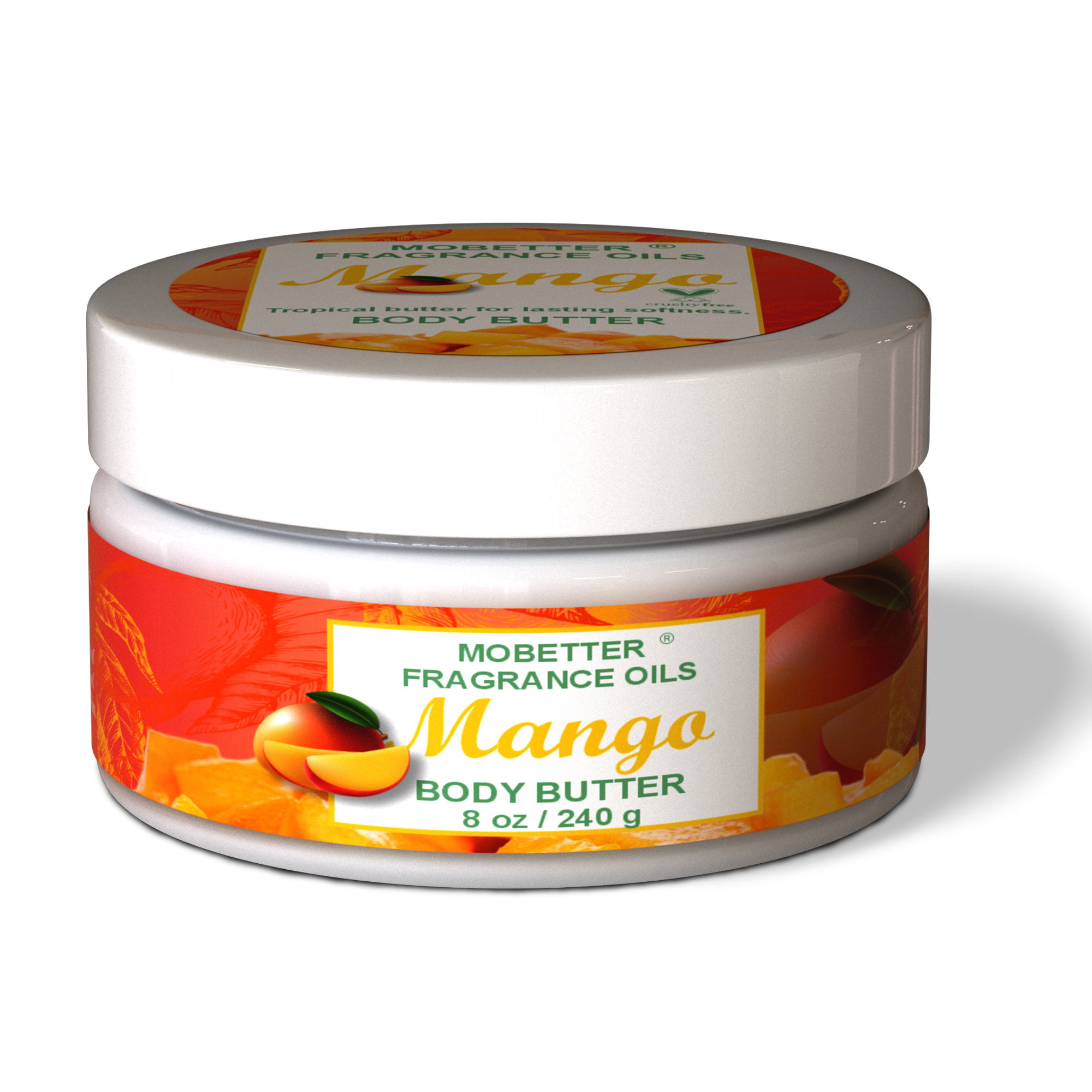B0HDR8B46B.MAIN Mango 8 Oz Body Butter for Unisex - Image 1
