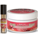 Pomegranate Body Butter & Body Oil Set, Moisturizing Body Care, Nourishing Feel, Long-Lasting Scent