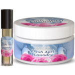 Fresh April Laundry Body Butter & Body Oil Set, Moisturizing Body Care, Nourishing Feel, Long-Lasting Scent